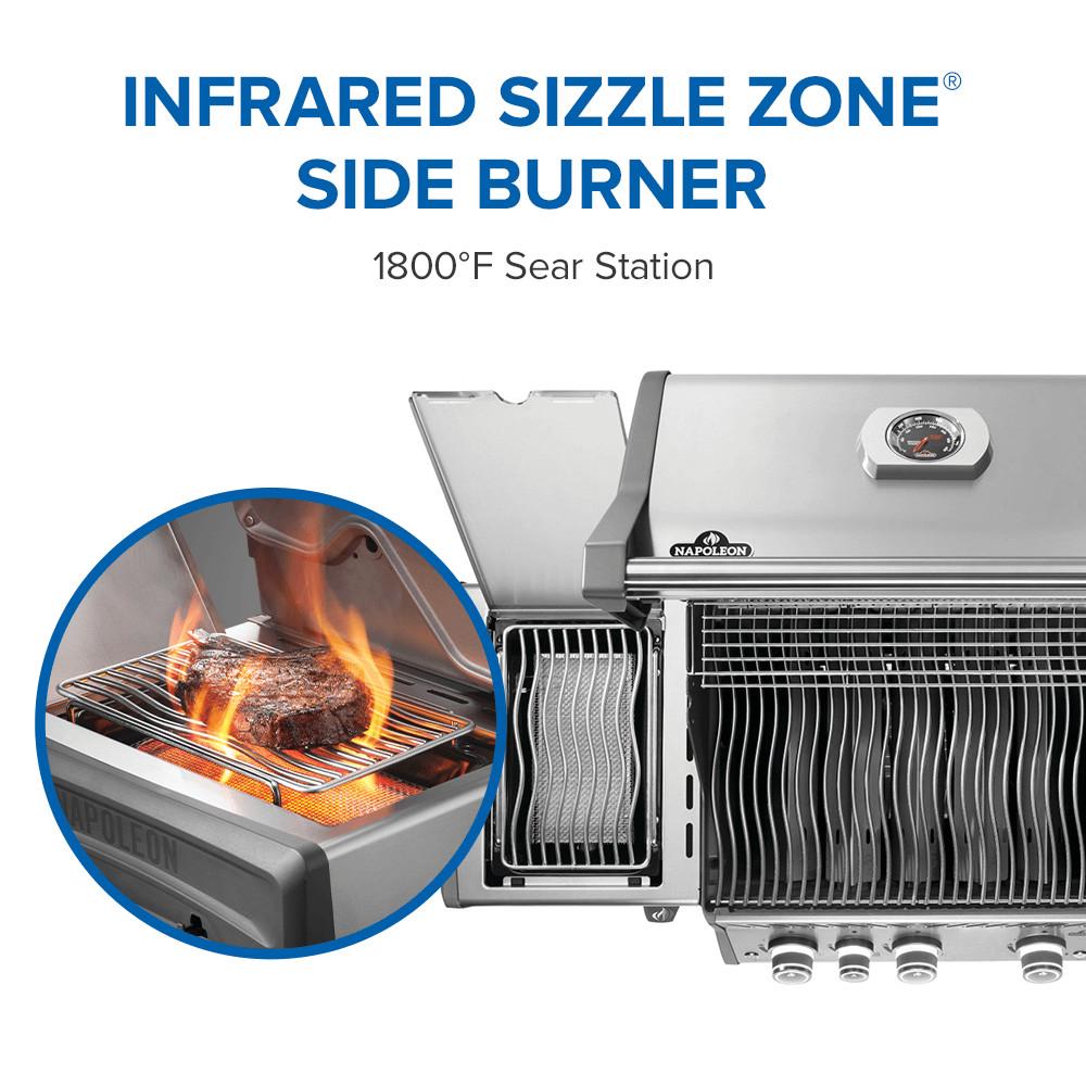 Rogue PRO 425 SIB with Infrared Side Burner , Propane, Stainless Steel