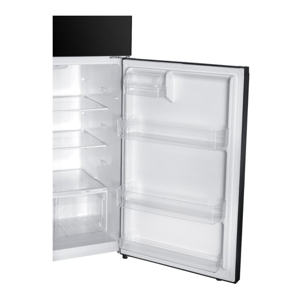Verona VEFTF2817RBK 28 inch Top Freezer Refrigerator with 17.6 cu. ft. Total Capacity, Reversible Doors, Recessed Handle, Energy Star (Black)