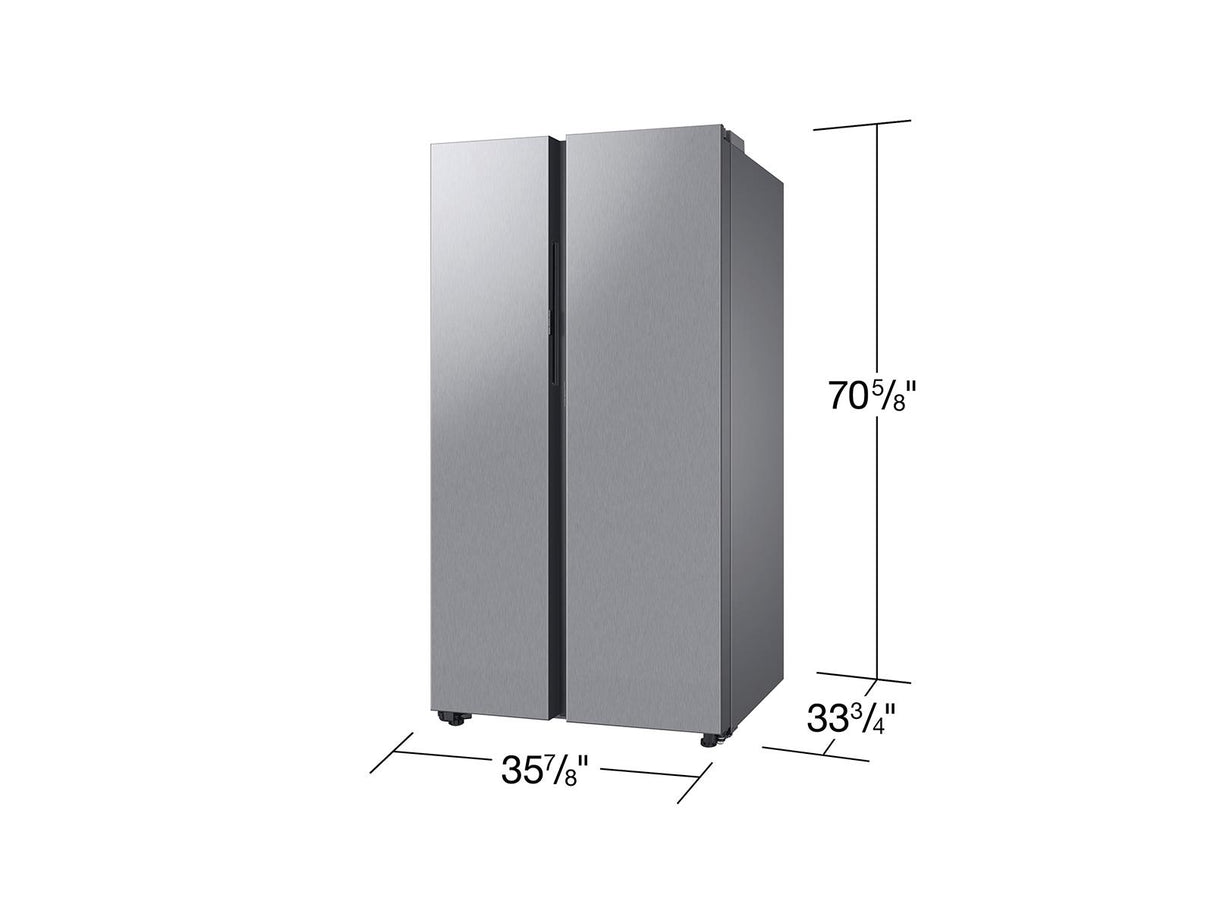 Bespoke Side-by-Side 28 cu. ft. Refrigerator with Beverage Center™ in Stainless Steel