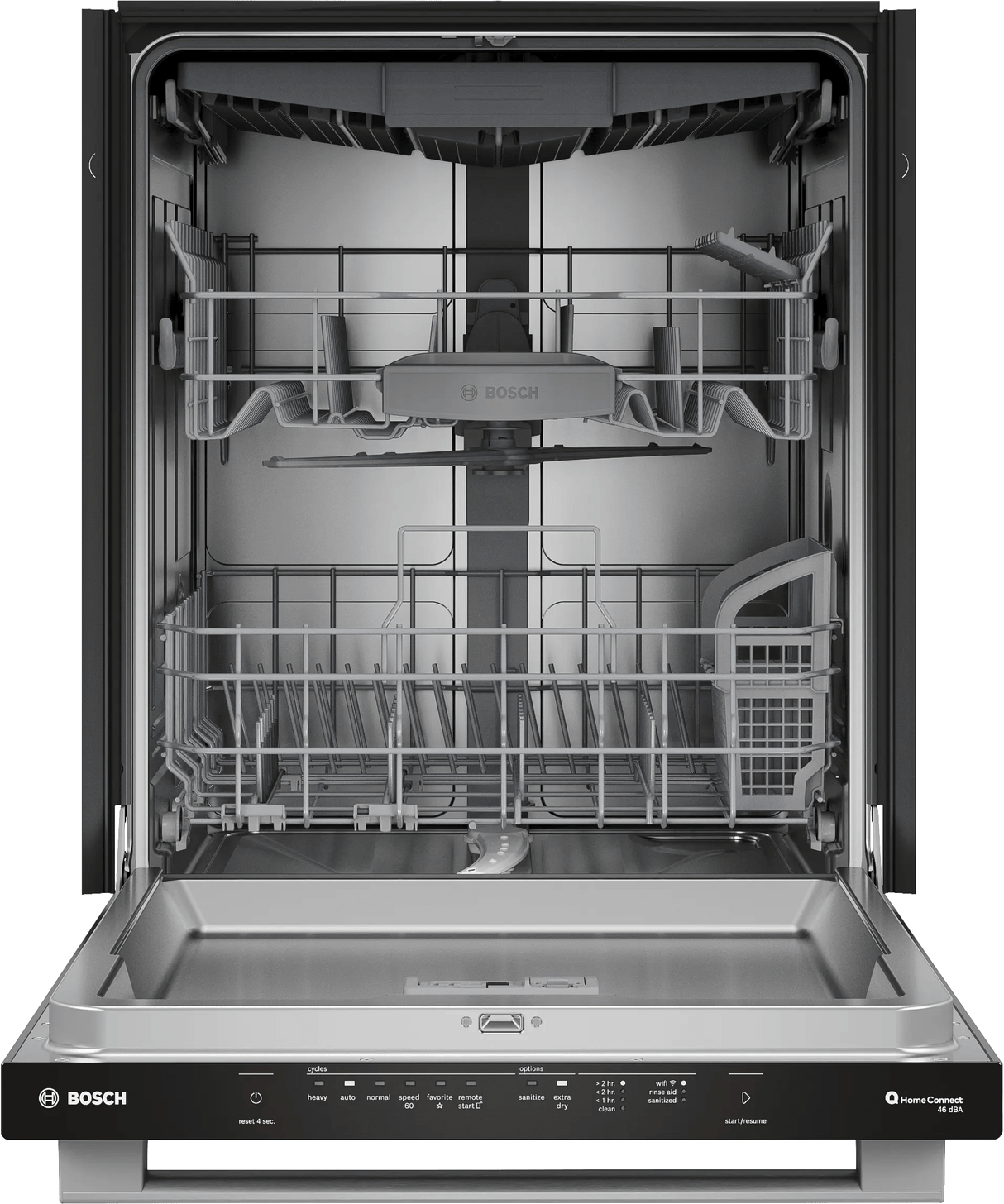 300 Series, built-under dishwasher, 24'', Brushed steel anti-fingerprint