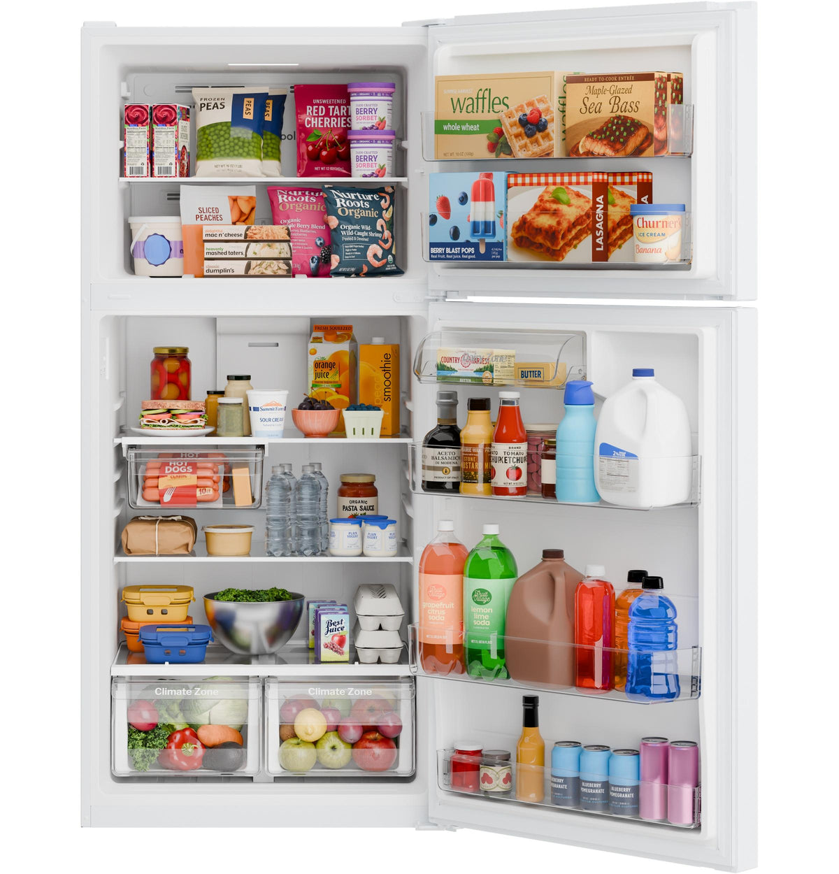 GE 19 Cu. Ft. Garage Ready Top-Freezer Refrigerator