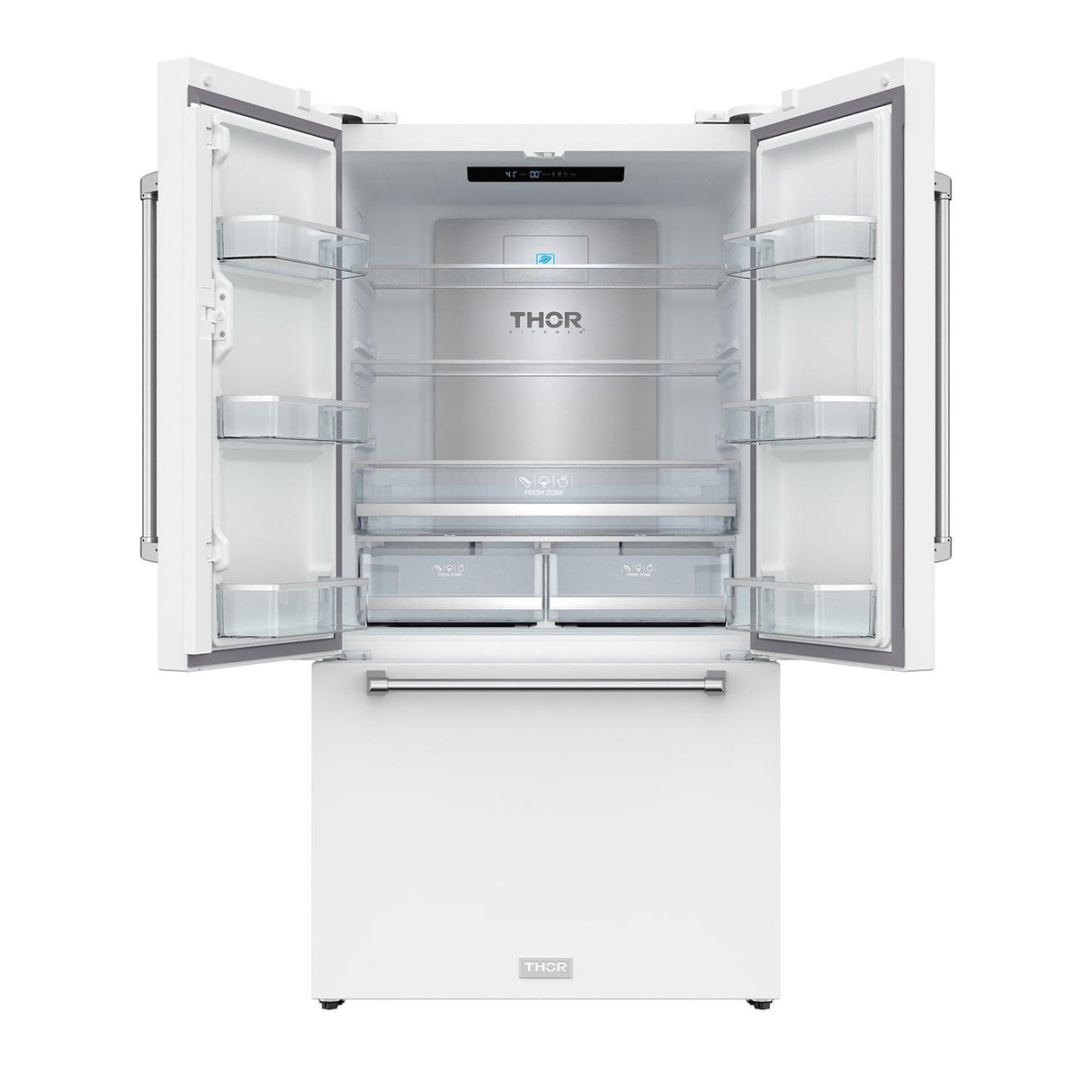 36 Inch Collection French Door Counter Depth Refrigerator With Ice Maker - White Gordon Ramsay Series