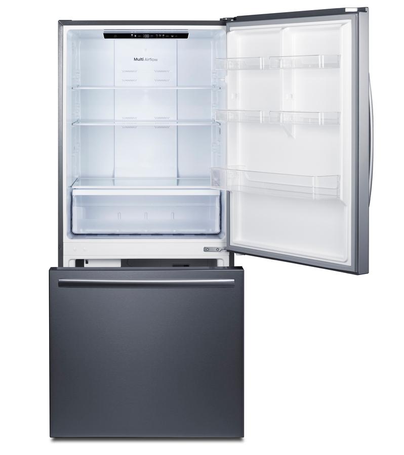 31" Wide Bottom Freezer Refrigerator With Icemaker