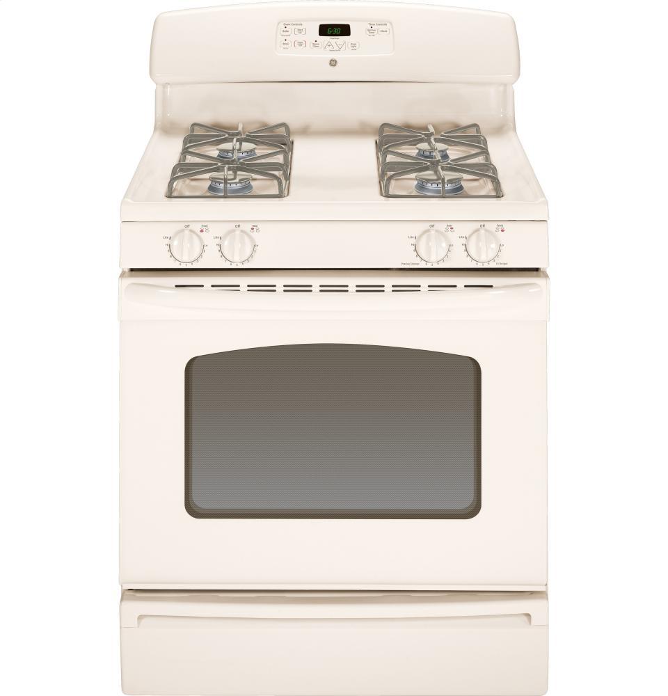 GE® 30" Free-Standing Gas Range with Steam Clean