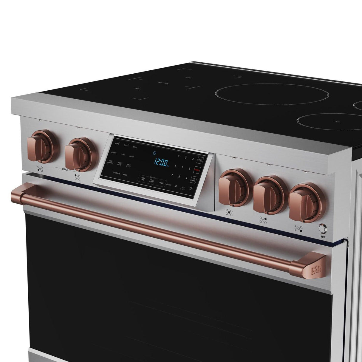 36 Inch Professional Induction Range With Tilt Panel Touch Control In Stainless Steel and Rose Gold Gordon Ramsay Series