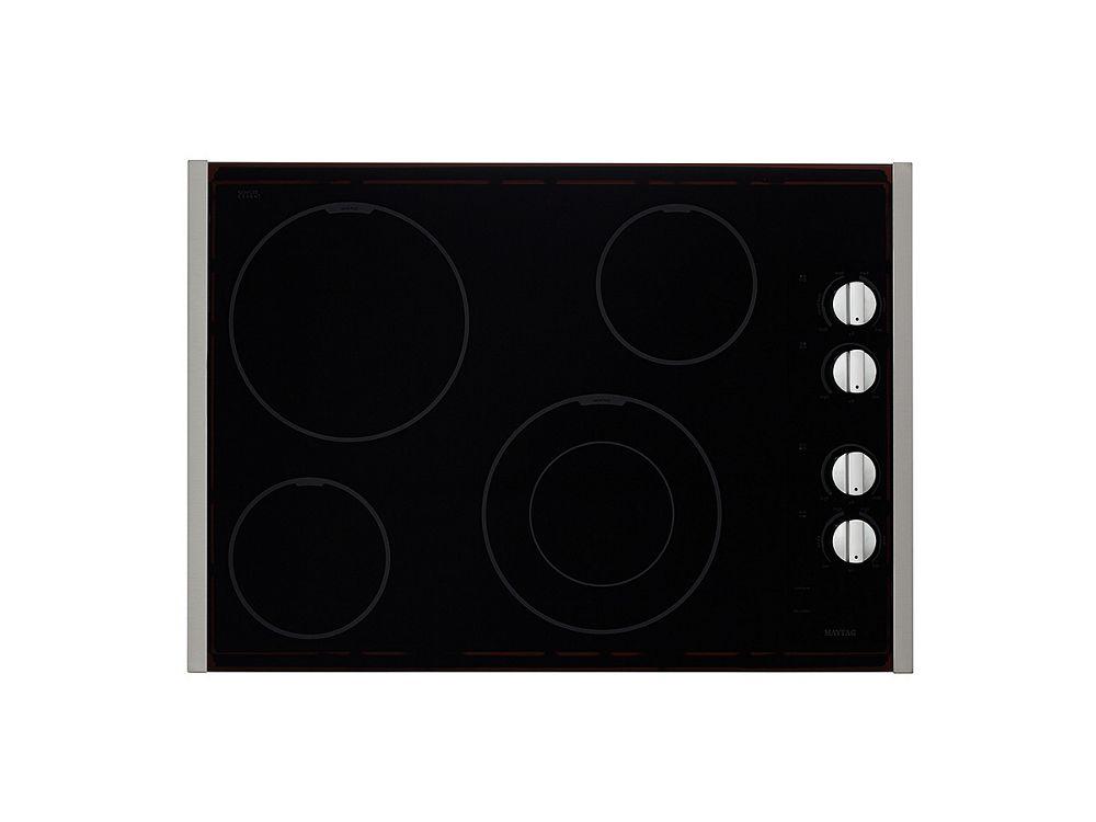 30-inch Wide Electric Cooktop with Speed Heat Element