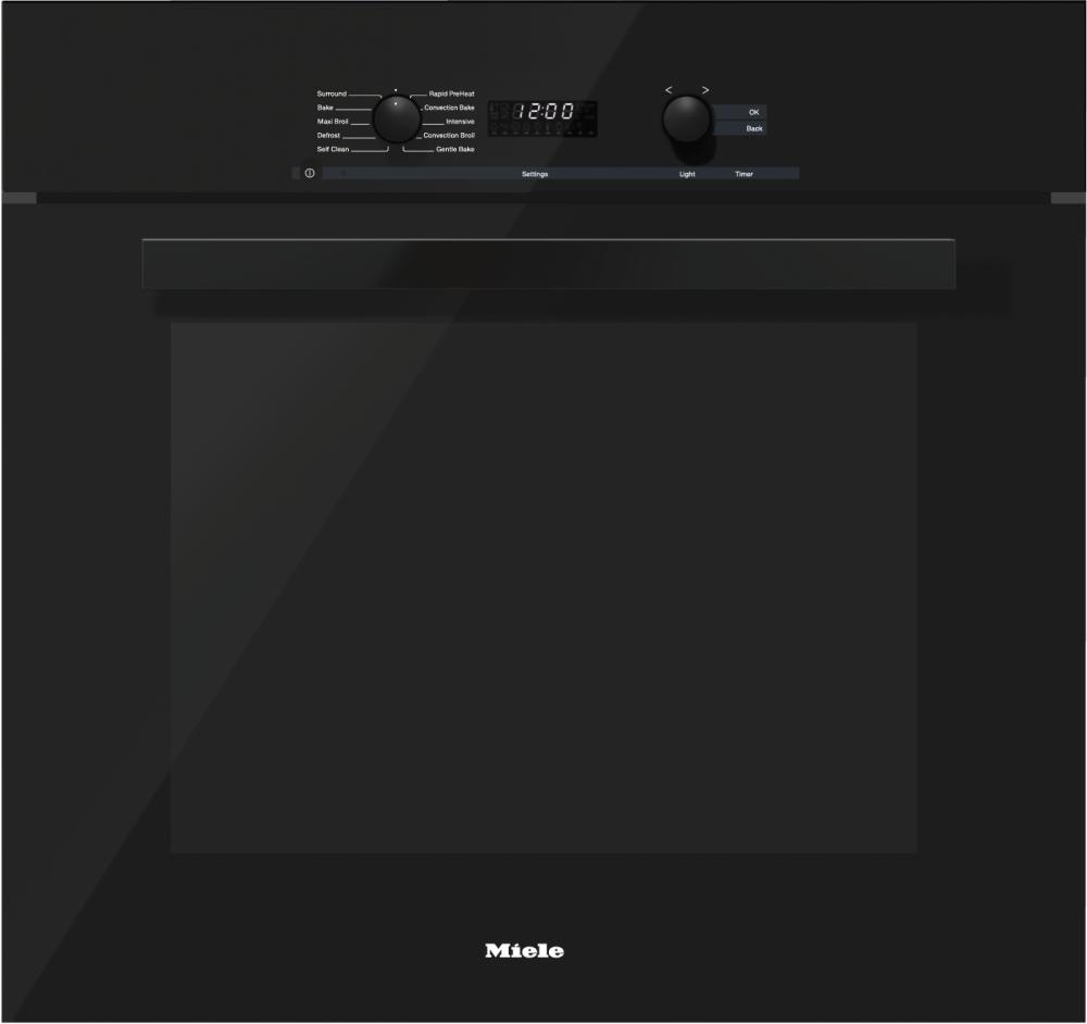 30" H 6280 BP PureLine Obsidian Black DirectSelect Convection Oven
