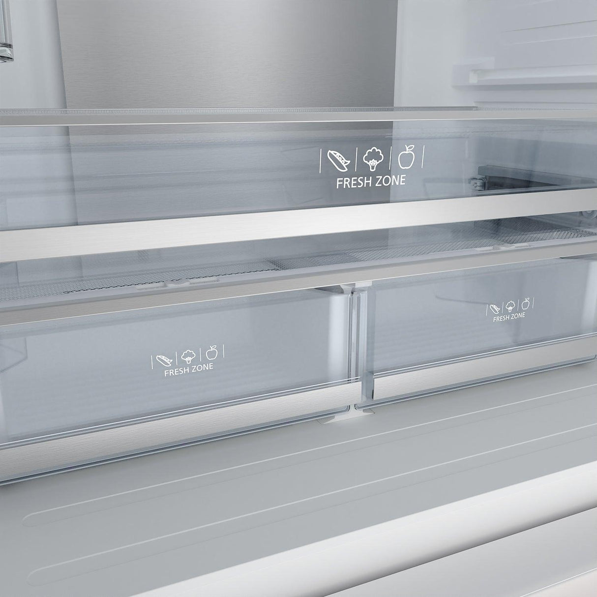 36 Inch French Door Counter Depth Refrigerator With Ice Maker - White/rose Gold Gordon Ramsay Series