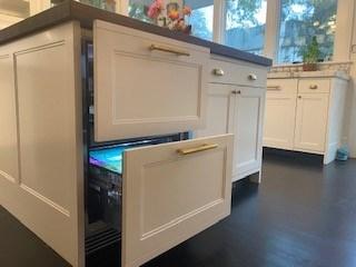 24" ADA height compliant Indoor Freezer Drawers, stainless steel, with lock