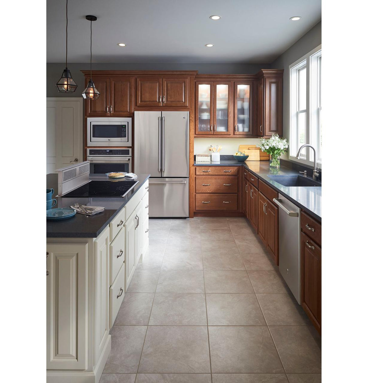 GE Café™ Series Stainless Interior Built-In Dishwasher with Hidden Controls