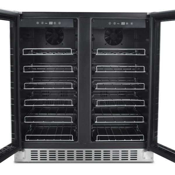 JC-116A2EQ Dual Zone 36 Bottle Wine Cooler