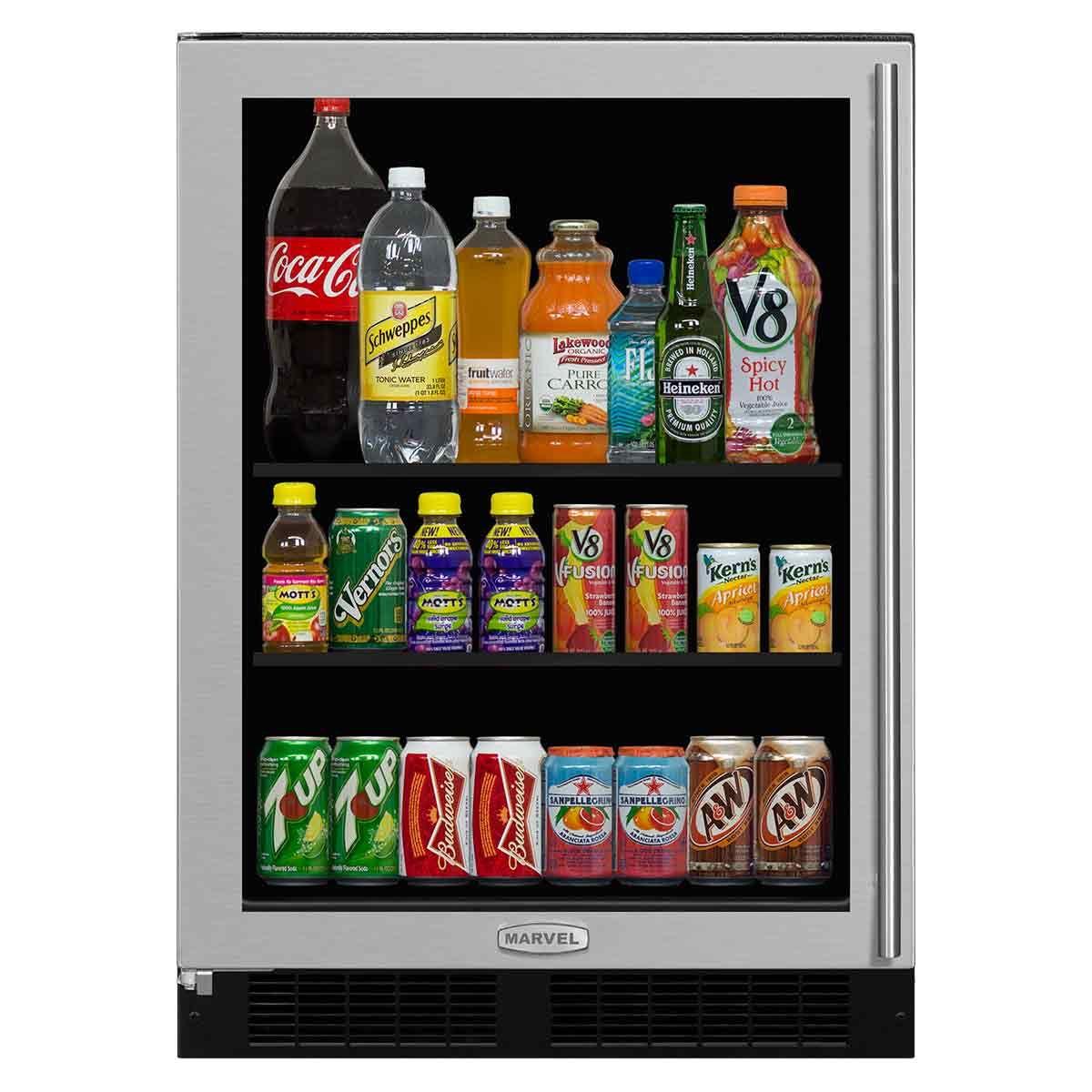 24-In Built-In High-Capacity Beverage Center with Door Swing - Left