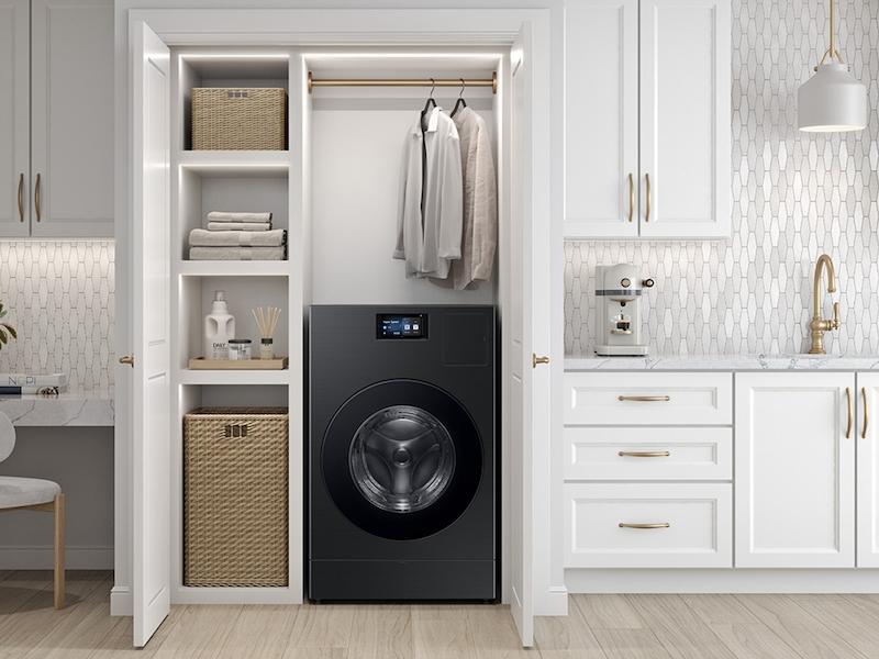 5.3 cu. ft. Bespoke AI Laundry Ventless Heat Pump Dryer Combo™ All-in-One Ultra Capacity Washer with AI Home in Brushed Black