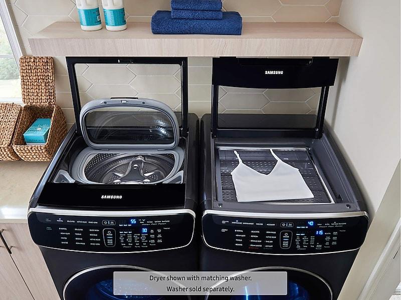 6.0 cu ft. Smart Washer with Flexwash in Black Stainless Steel