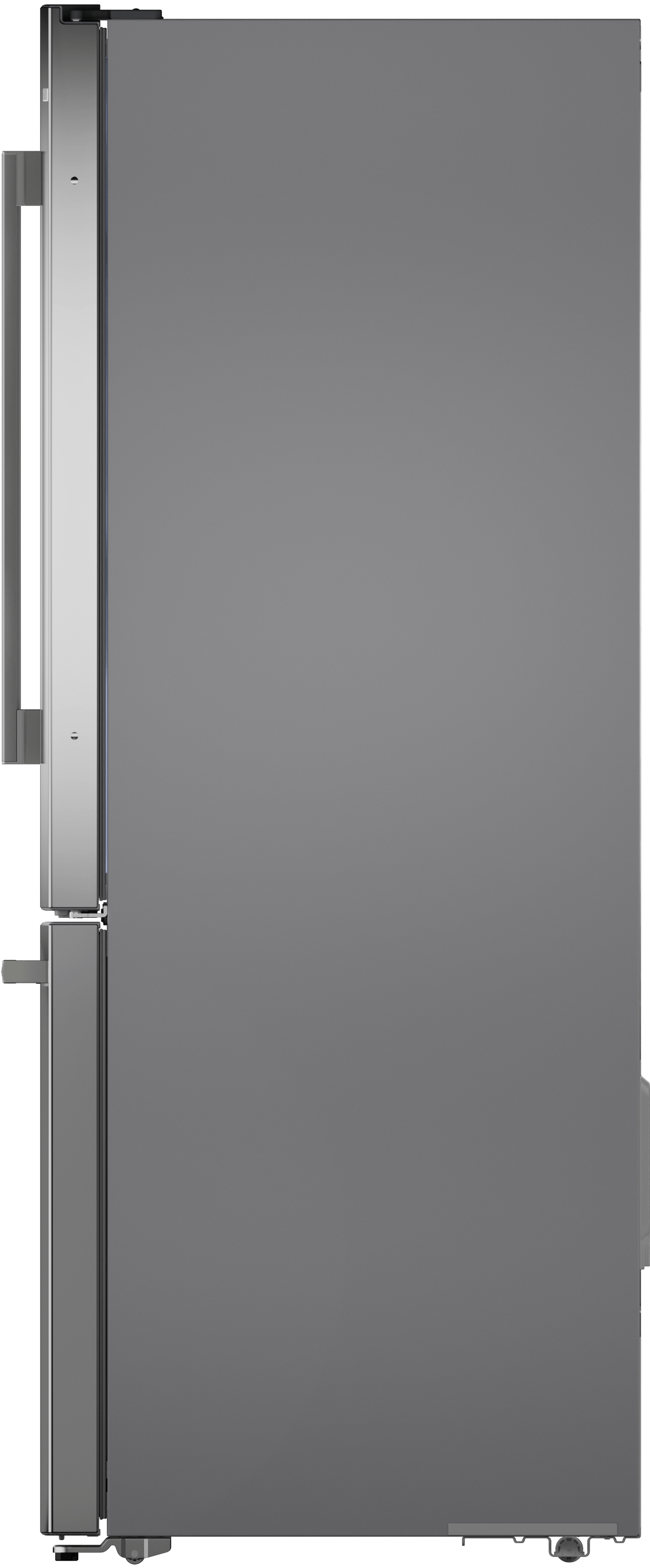 100 Series, free-standing fridge-freezer with freezer at bottom, Brushed steel (with anti-fingerprint), Total No Frost