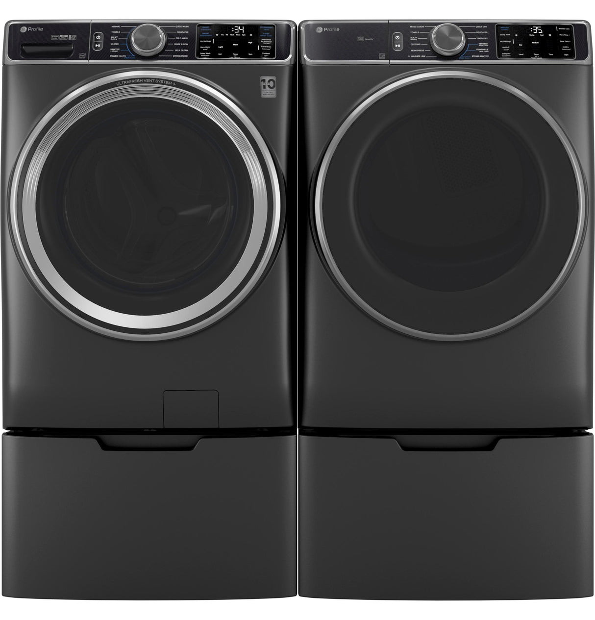 GE Profile™ 5.5 cu. ft. Capacity Smart Front Load ENERGY STAR® Steam Washer with UltraFresh Vent System+ and Smart Wash & Smart Rinse