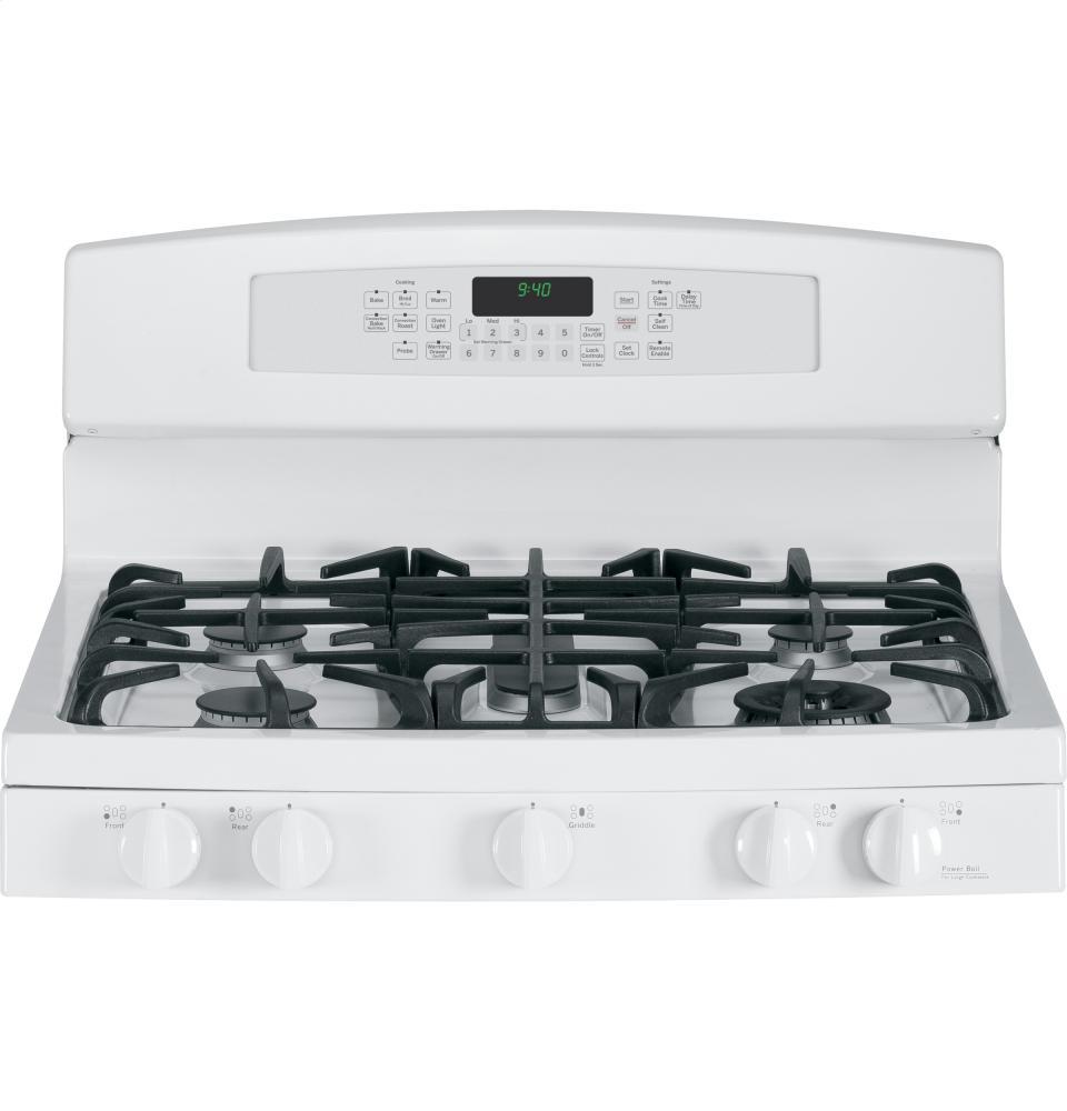 GE Profile Series 30" Dual-Fuel Free-Standing Range with Warming Drawer