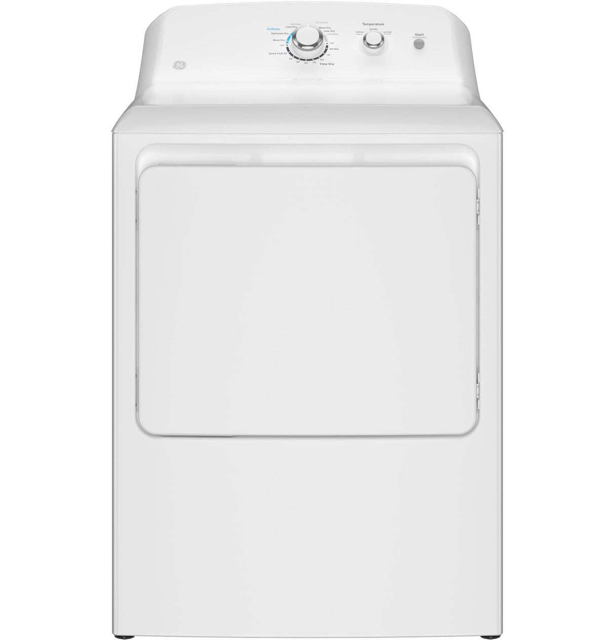 GE 6.2 cu. ft. Capacity Electric Dryer with Up To 120 ft. Venting and Shallow Depth