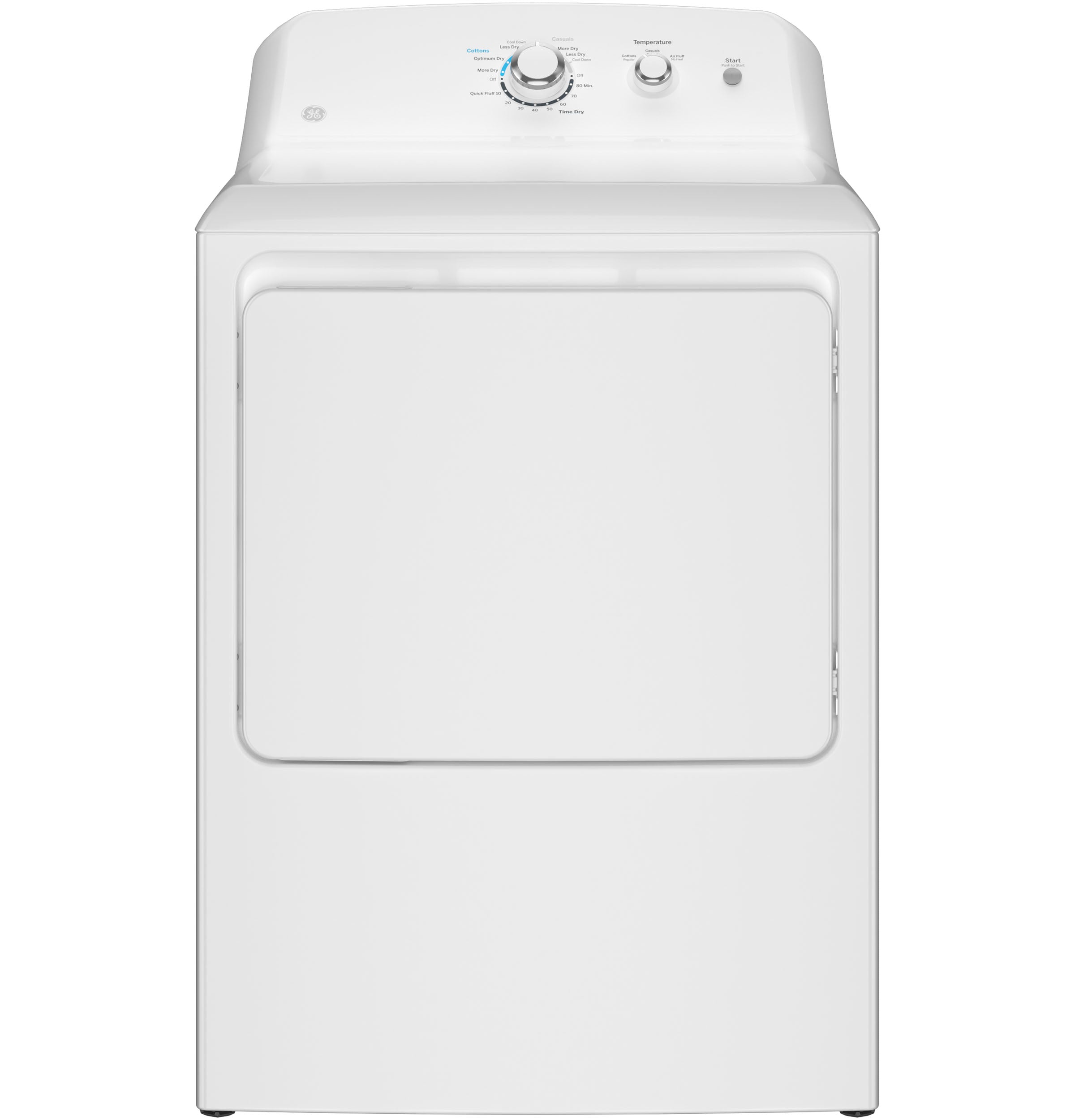 GE 6.2 cu. ft. Capacity Electric Dryer with Up To 120 ft. Venting and Shallow Depth