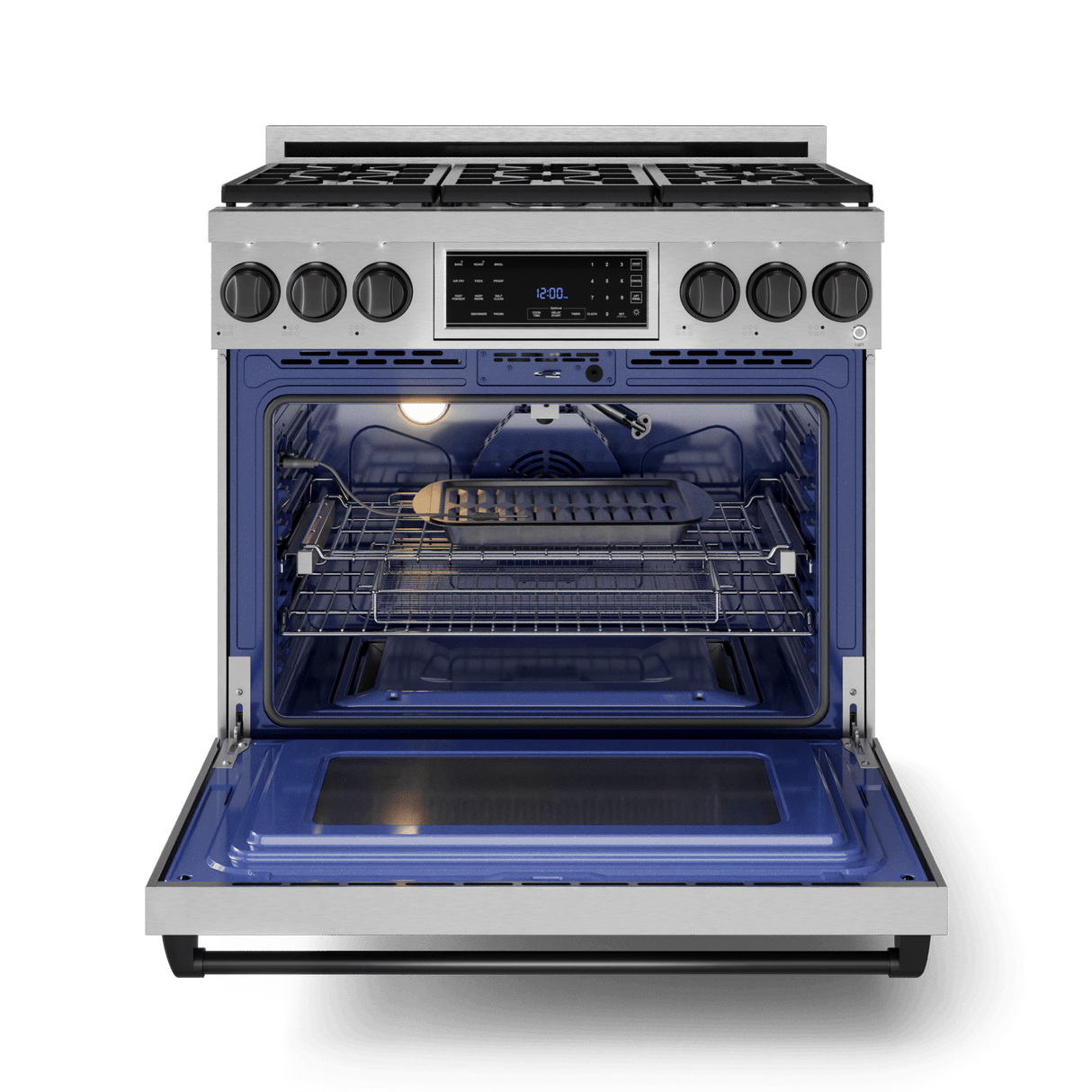 36 Inch Professional Lp Range With Tilt Panel Touch Control In Stainless Steel/black Gordon Ramsay Series