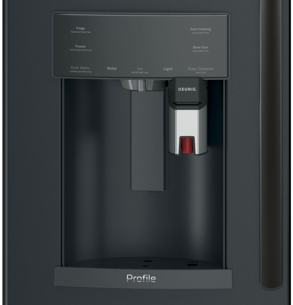 GE Profile™ Series ENERGY STAR® 22.2 Cu. Ft. Counter-Depth French-Door Refrigerator with Keurig® K-Cup® Brewing System