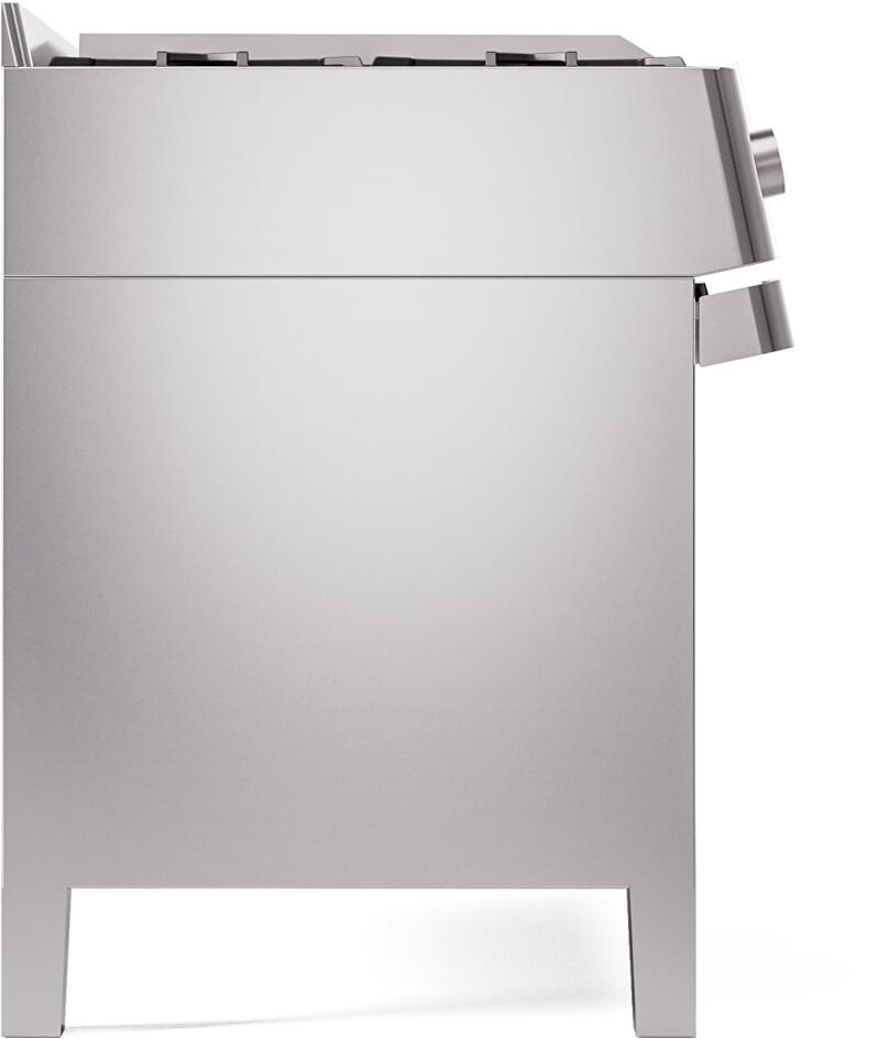 Panoramagic 48 Inch Dual Fuel Liquid Propane Freestanding Range in Stainless Steel with Trim