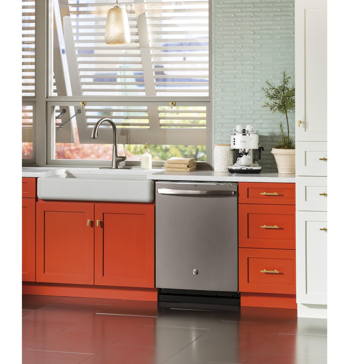 GE® Stainless Steel Interior Dishwasher with Hidden Controls