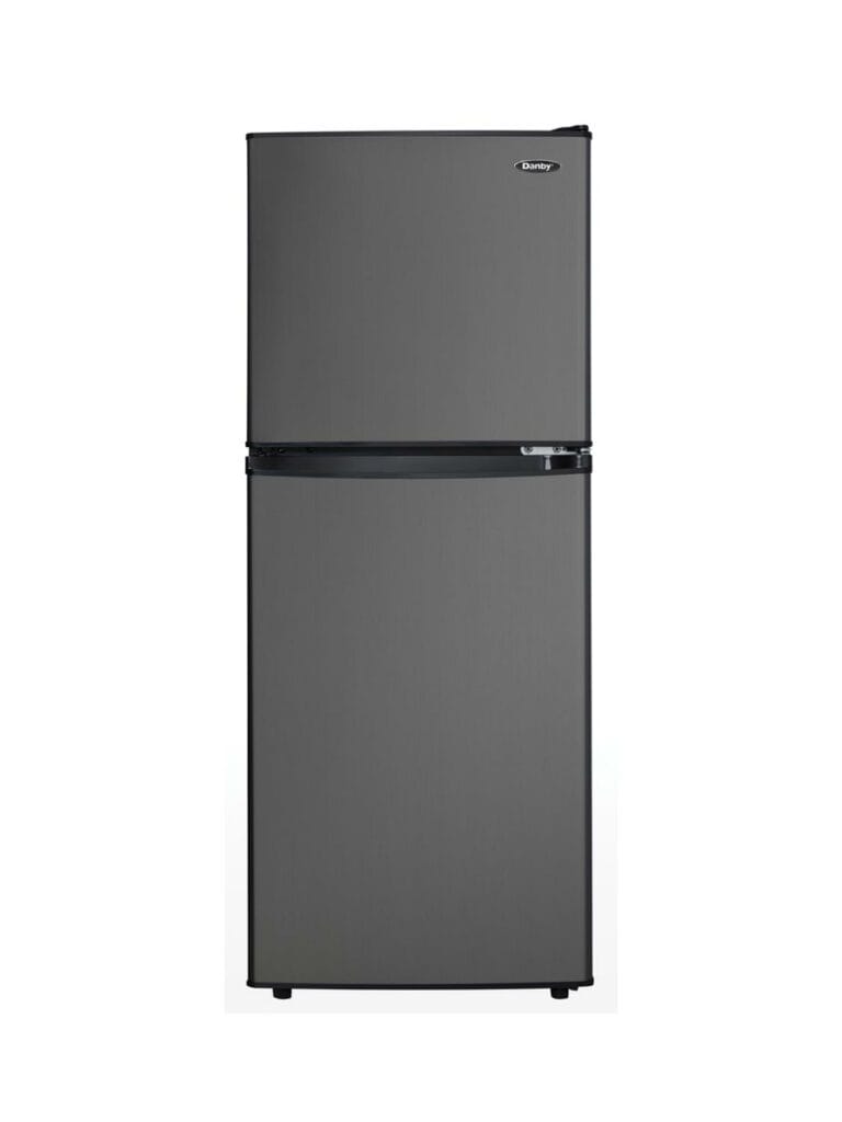 Danby 4.7 cu. ft. 2-door Compact Fridge in Black Stainless Steel Look