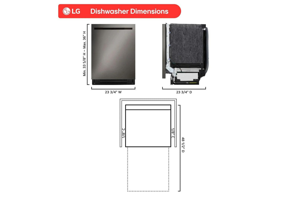 Smart FlushFit™ Top Control Dishwasher with 1-Hour Wash & Dry, QuadWash® Pro, and Dynamic Heat Dry™ w/AutoVent Dry™
