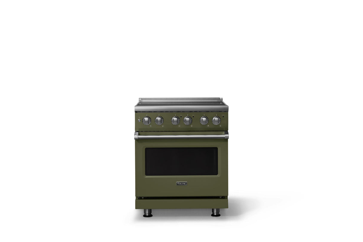 30"W. Electric Range (Finish: Martini, Trim: Polished Chrome)