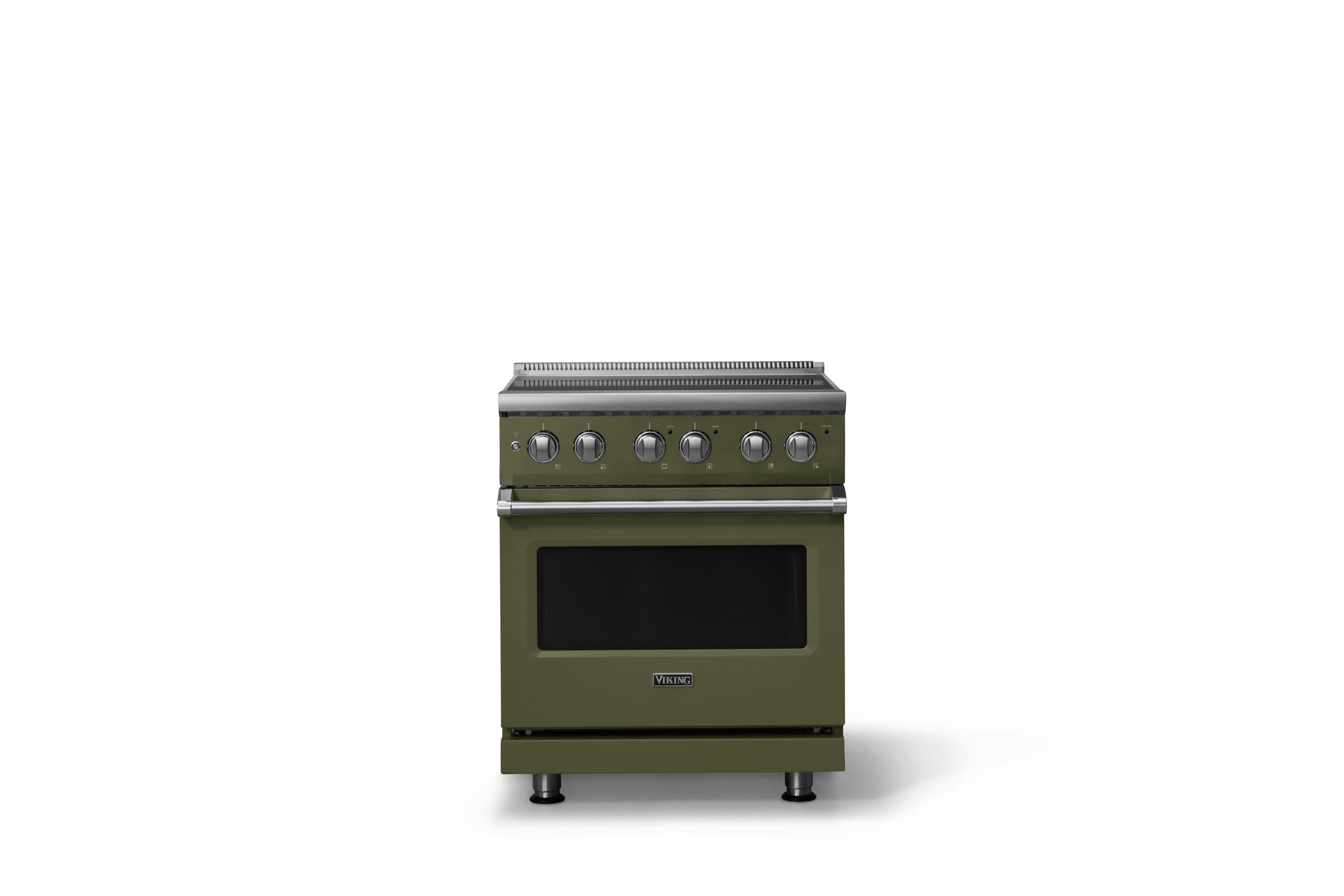 30"W. Electric Range (Finish: Martini, Trim: Polished Chrome)