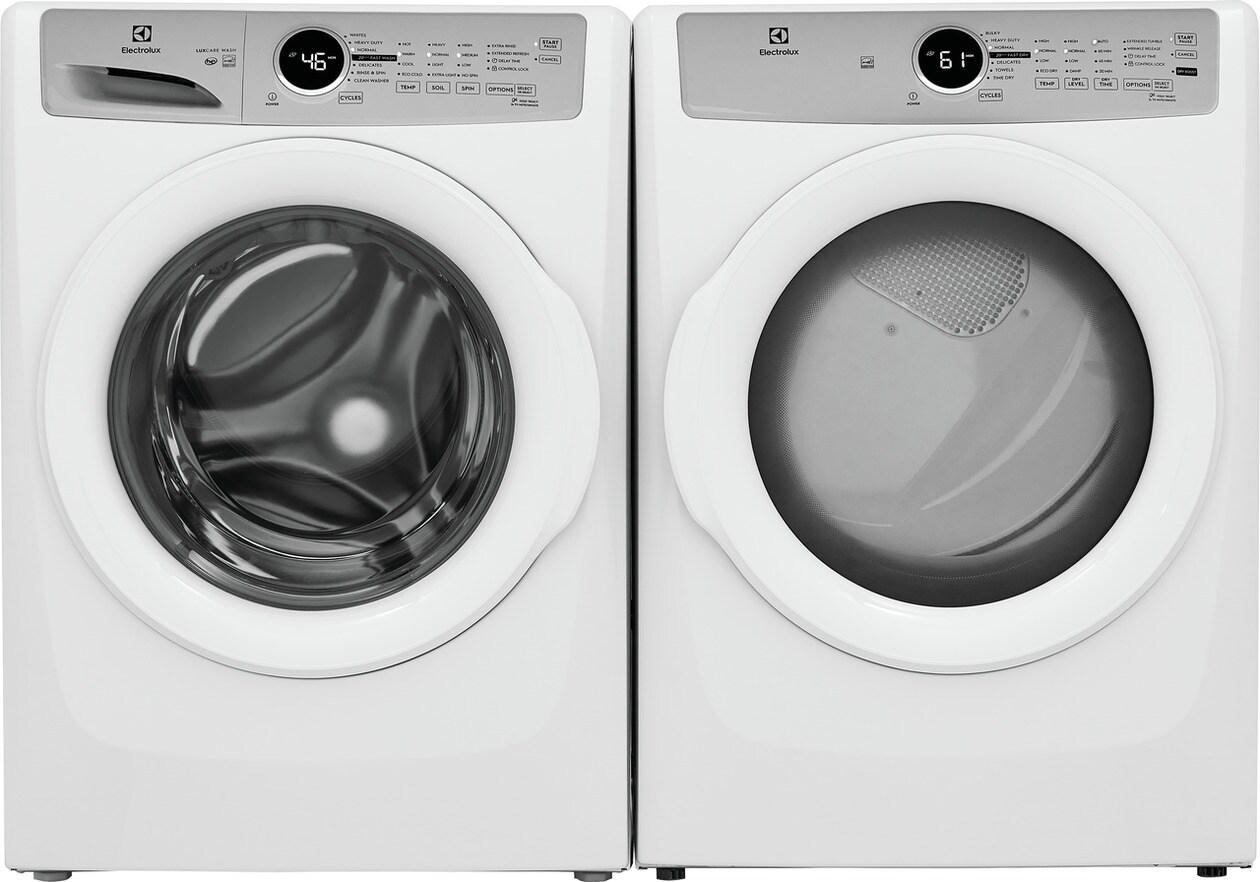 Electrolux Side-by-Side Front Load Washer & Electric Dryer Set - White