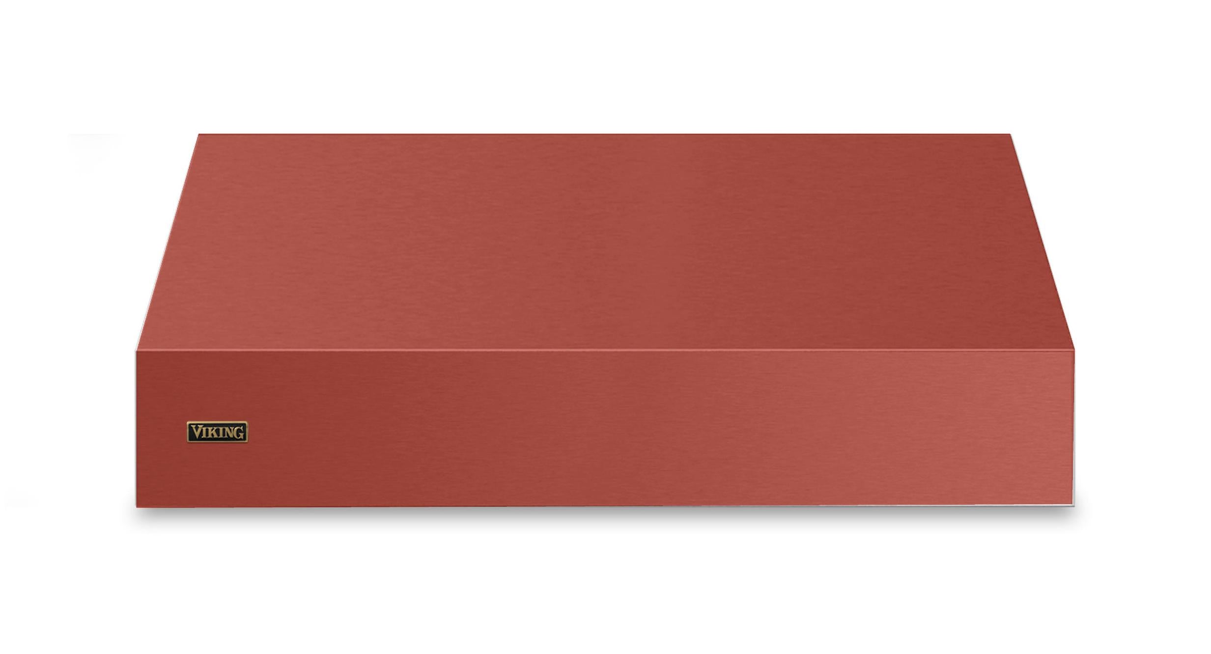 48"W. 18"H. Wall Hood (Finish: Spiced Cider, Trim: Brushed Brass)