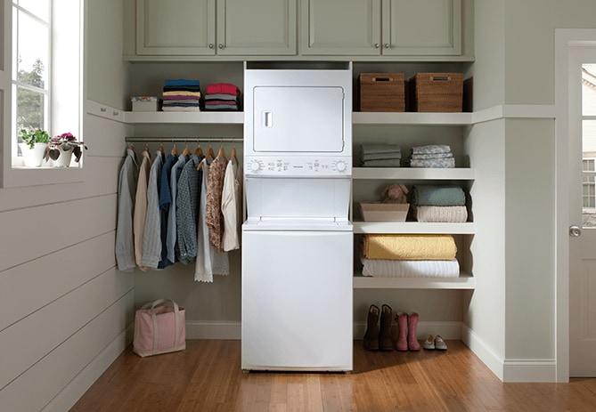 Frigidaire Gas Washer/Dryer Laundry Center - 3.9 Cu. Ft Washer and 5.5 Cu. Ft. Dryer