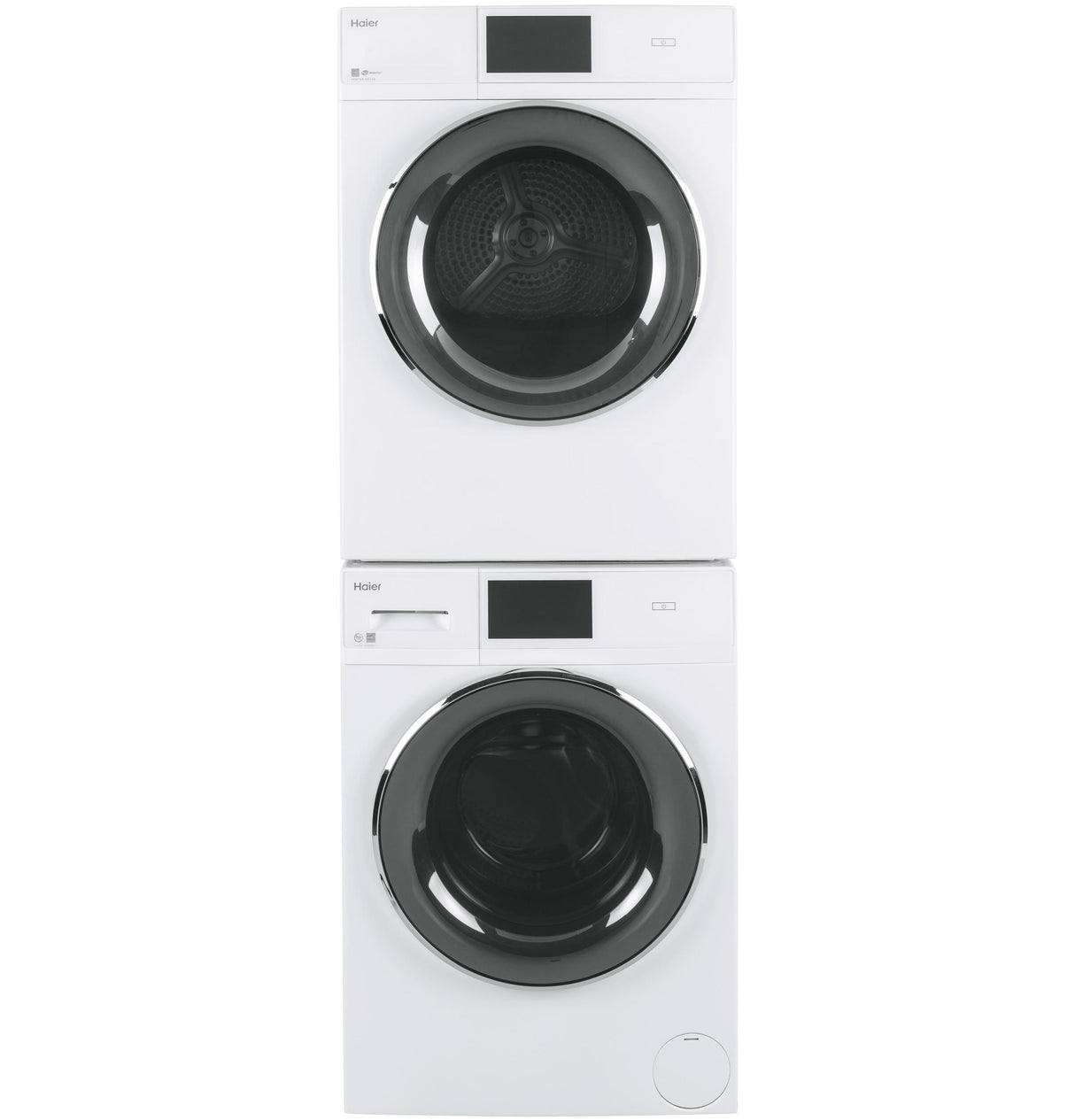 Haier ENERGY STAR® 4.3 cu.ft. Capacity Smart 24" Frontload Electric Dryer with Stainless Steel Basket