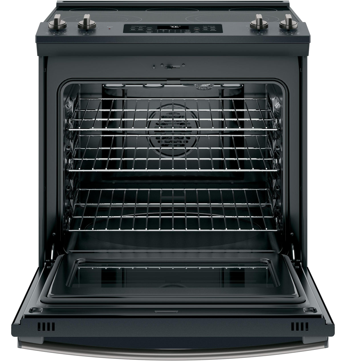 GE® 30" Slide-In Electric Convection Range