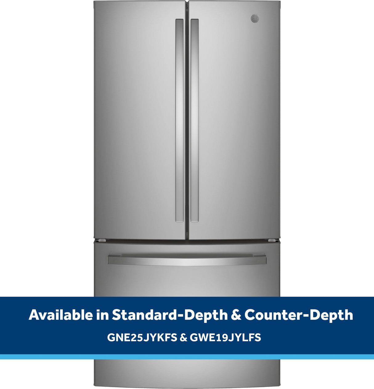 GE® ENERGY STAR® 18.6 Cu. Ft. Counter-Depth French-Door Refrigerator