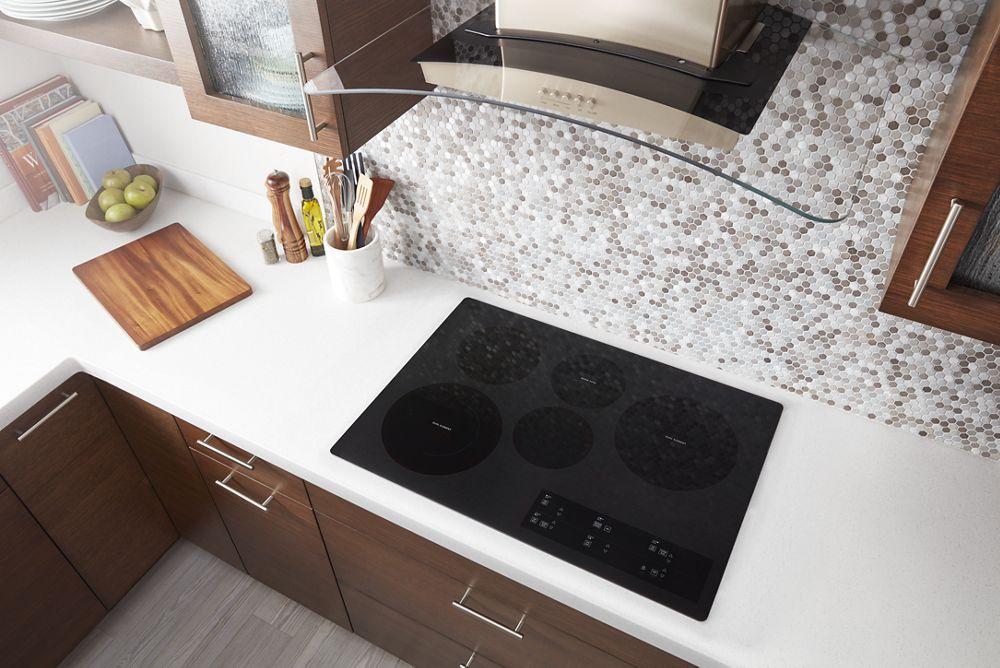 30-inch Electric Ceramic Glass Cooktop with Two Dual Radiant Elements