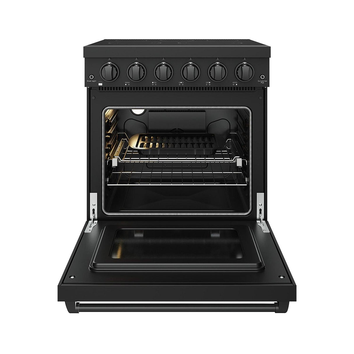 30 Inch Professional Electric Range With Precision Knob Control In Black Gordon Ramsay Series