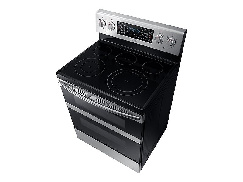 5.9 cu ft. Smart Freestanding Electric Range with Flex Duo™ & Dual Door in Stainless Steel