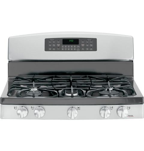 GE® 30" Free-Standing Gas Double Oven Range