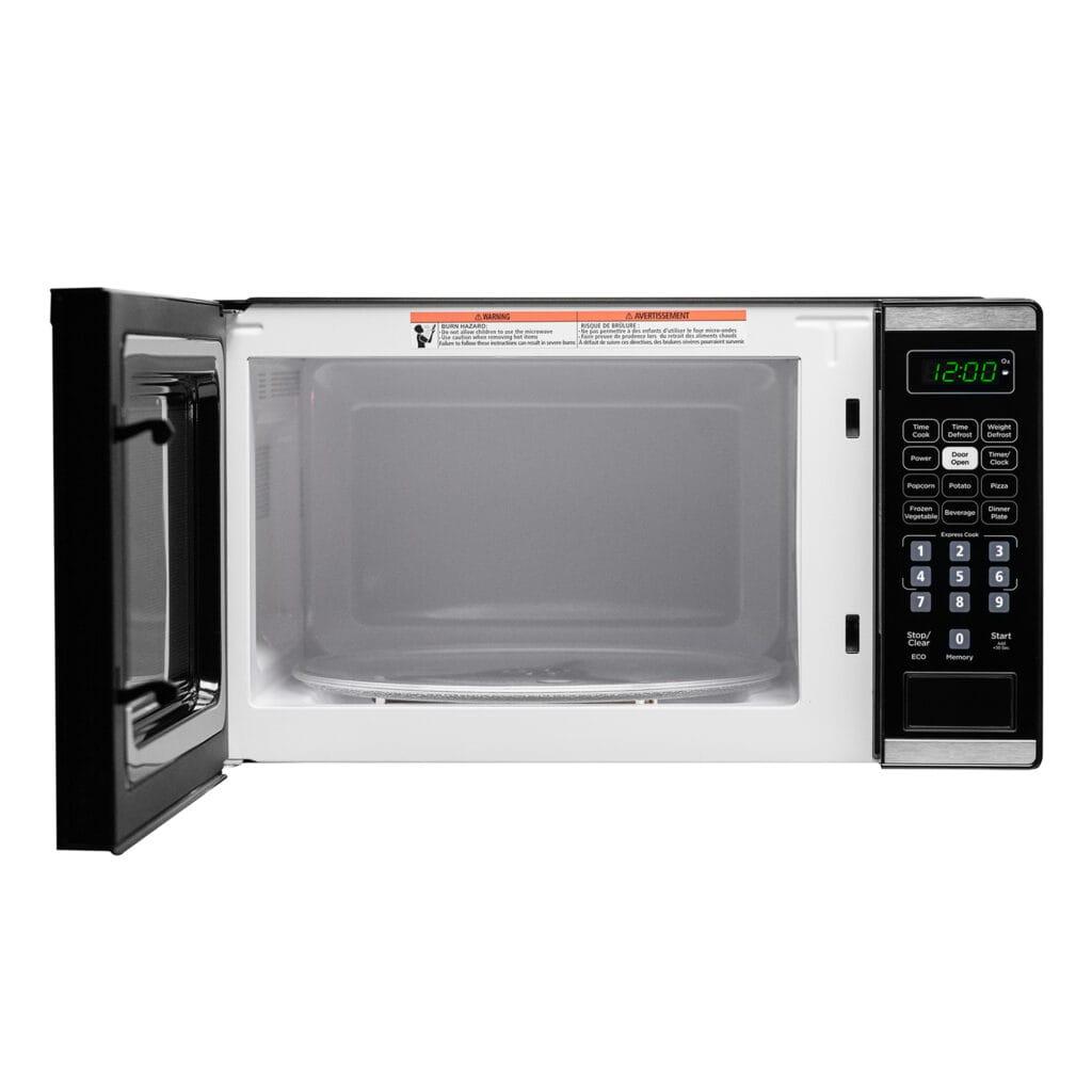 Danby 0.7 cu. ft. Countertop Microwave in Black and Stainless Steel