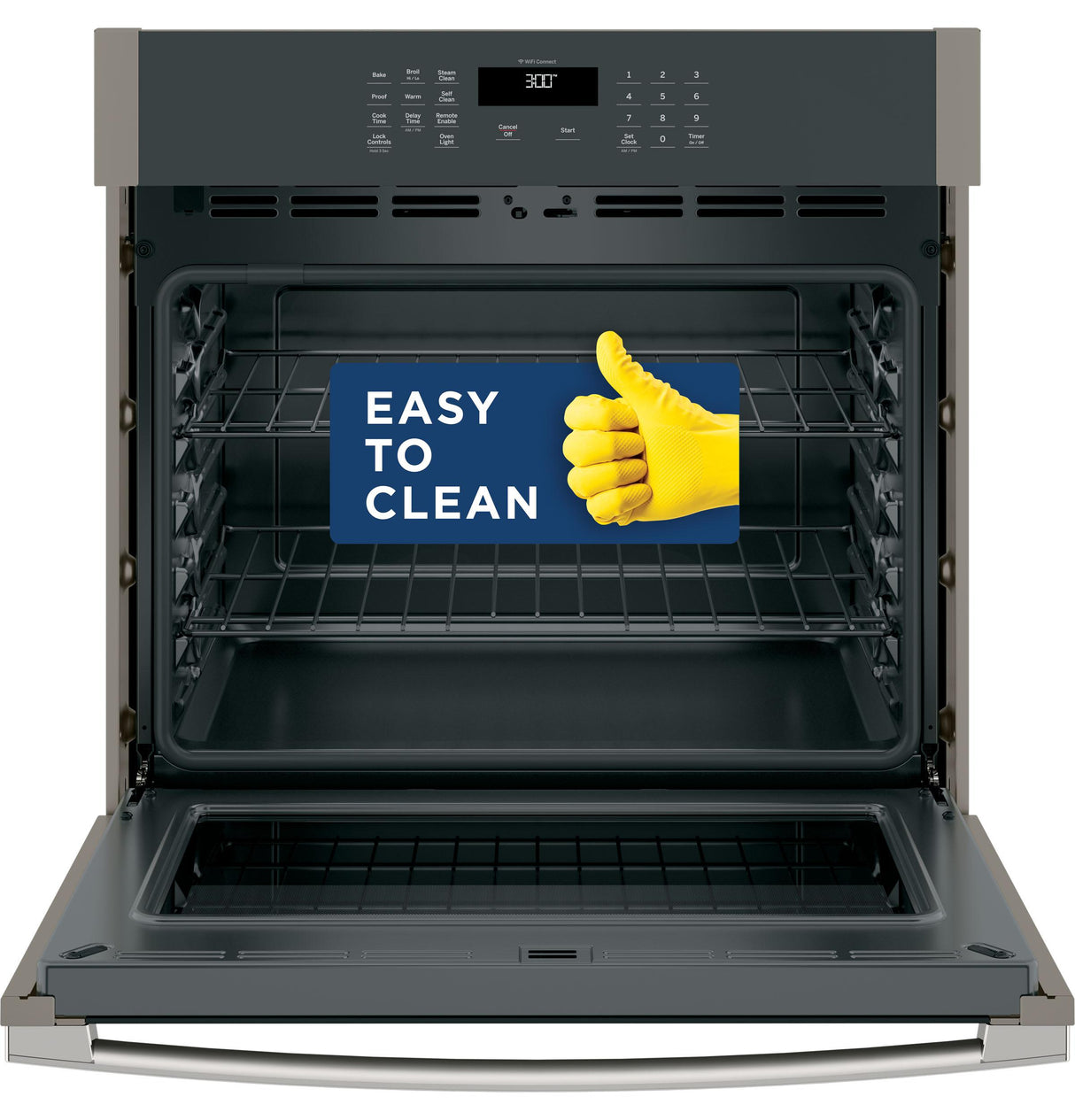 GE® 30" Smart Built-In Self-Clean Single Wall Oven with Never-Scrub Racks