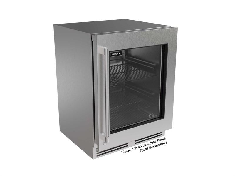 G5 ADA - 24" Refrigerator, Glass Door- Factory Right (Adjustable) Hinge - Indoor/Outdoor Rated