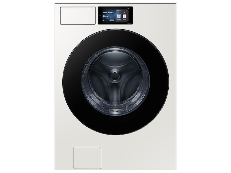 5.3 cu. ft. Bespoke AI Ultra Capacity Front Load Washer with AI Home and AI OptiWash+ in Ivory
