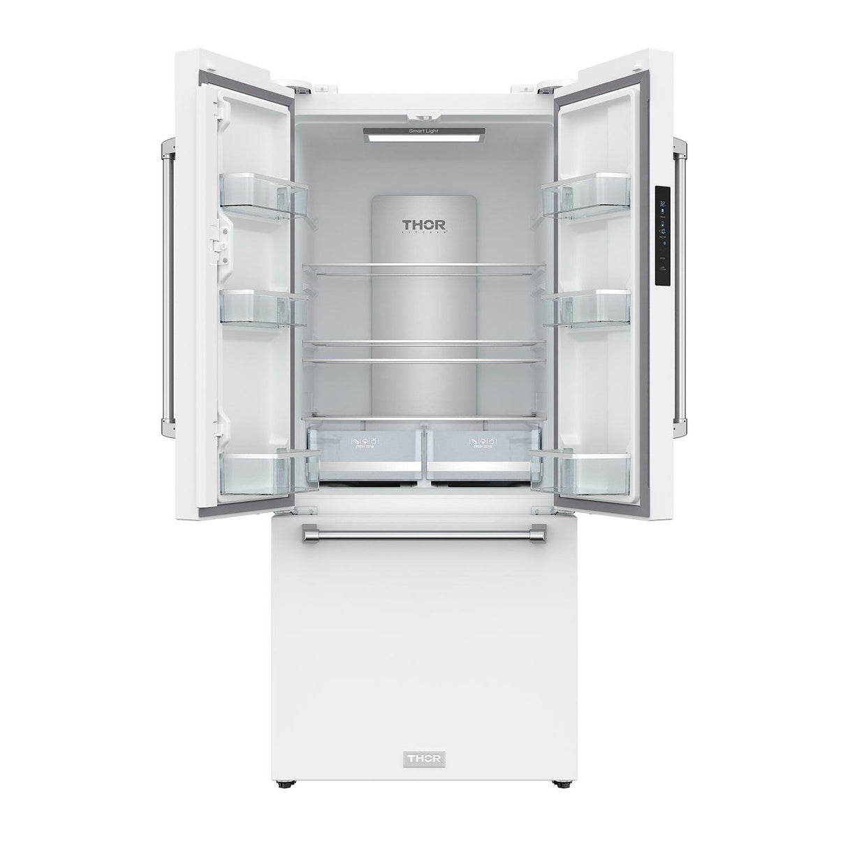 30 Inch Collection French Door Counter Depth Refrigerator With Ice Maker - White Gordon Ramsay Series