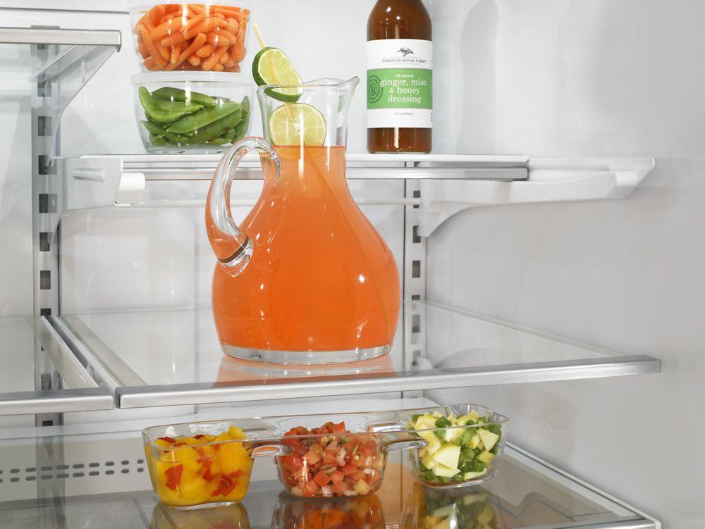 36-inch Wide 4-Door Refrigerator with More Flexible Storage