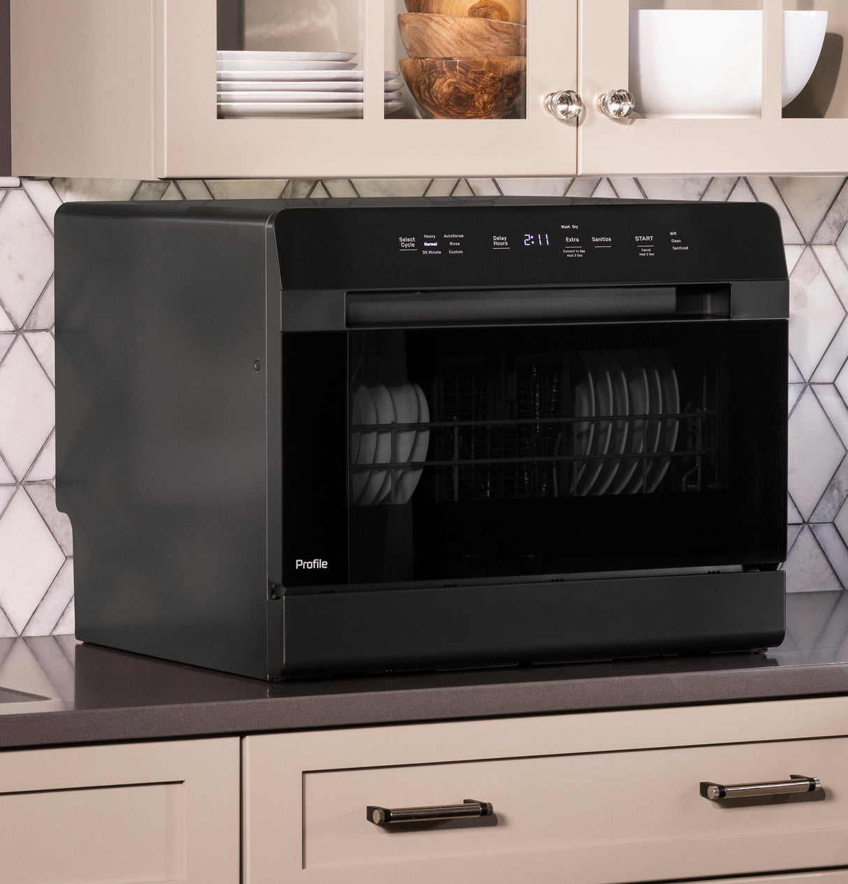 GE Profile™ ENERGY STAR® Smart Compact Dishwasher for Countertop or Built-In