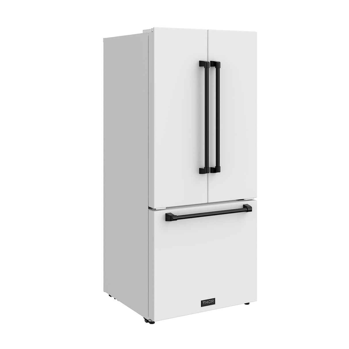 30 Inch French Door Counter Depth Refrigerator With Ice Maker - White/black Gordon Ramsay Series