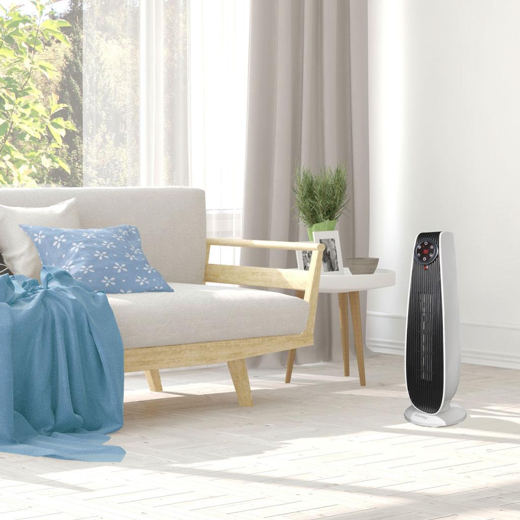 Danby 1500W Adjustable Oscillating Heater 22" in White